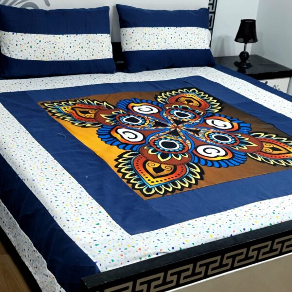 Digital Gold Panel Bedsheet BU-2L