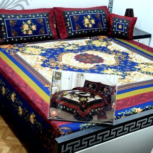Dream 4 PCS 3D Panel Bedsheet Set (PND-BL)