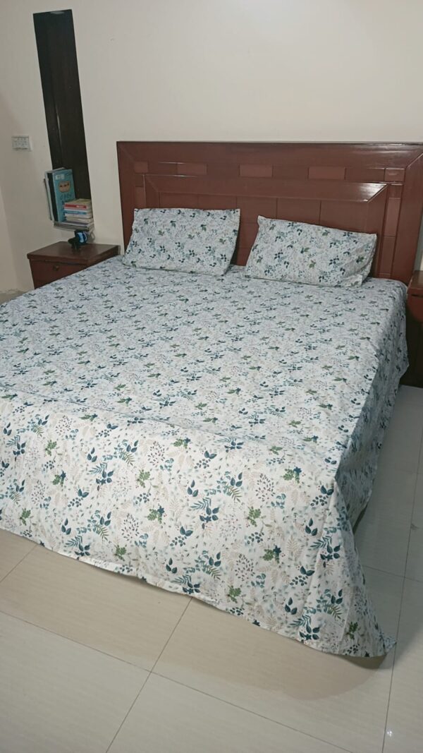 Premium Cotton Bedsheet (N0-CRL-WHT)
