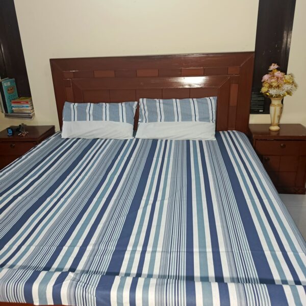Premium Cotton Bedsheet (N-WH-LIN) - Image 4