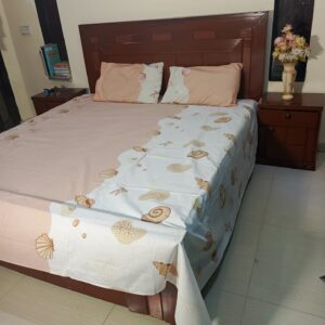 Premium Cotton Bedsheet (N0-WH-PW)