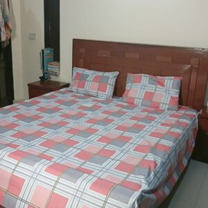 Premium Cotton Bedsheet (N-WH-PKN)