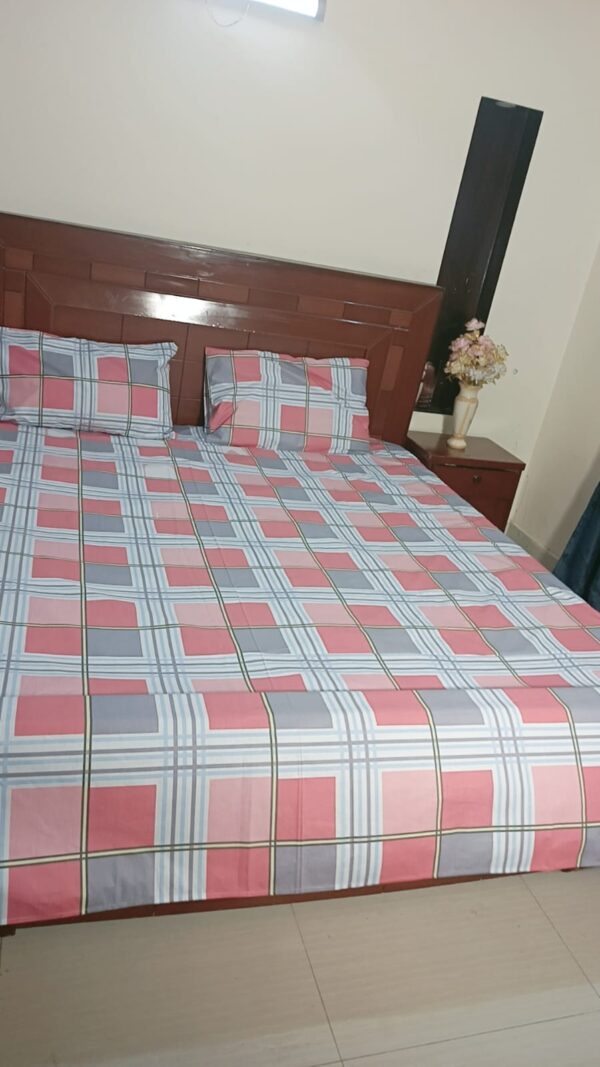 Premium Cotton Bedsheet (N0-CRL-PGY)